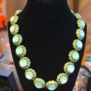 J. Crew Necklace Crystal Cupcake, Mint Green